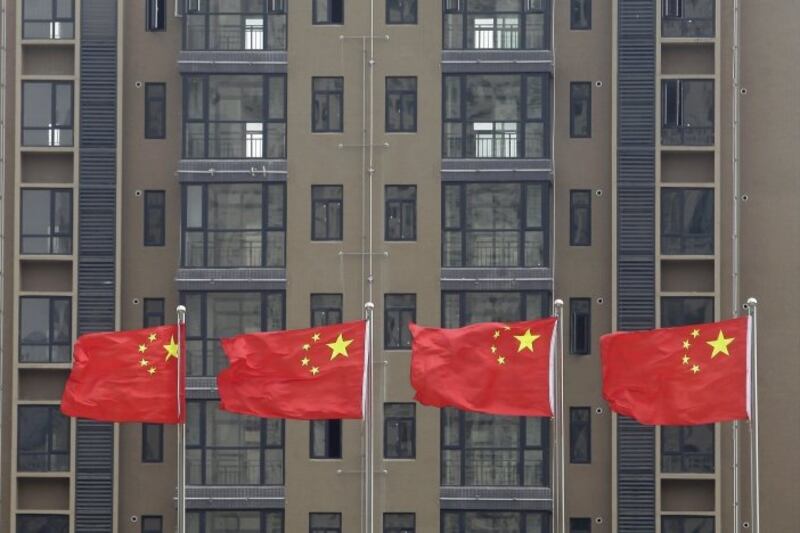 Chinese flags. Picture: REUTERS